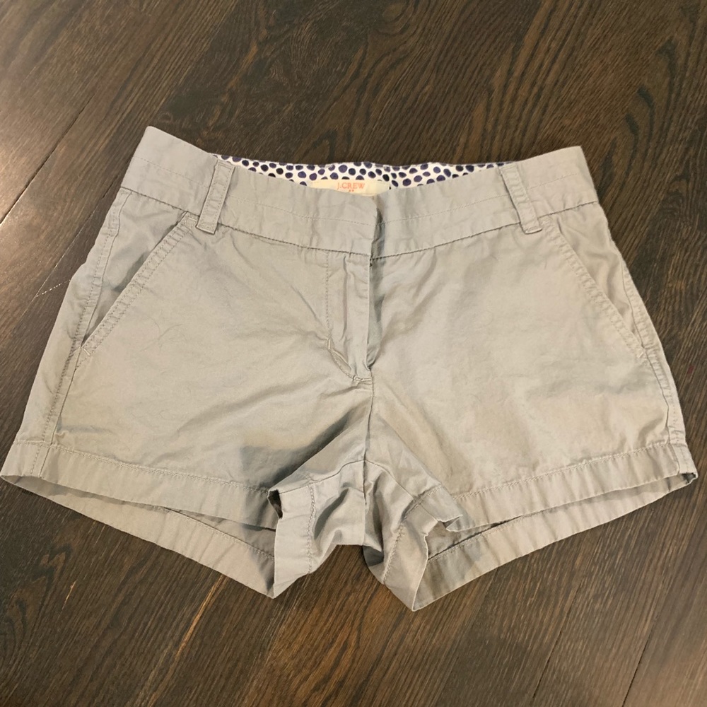 Gray J. Crew Chino Shorts Sz 2